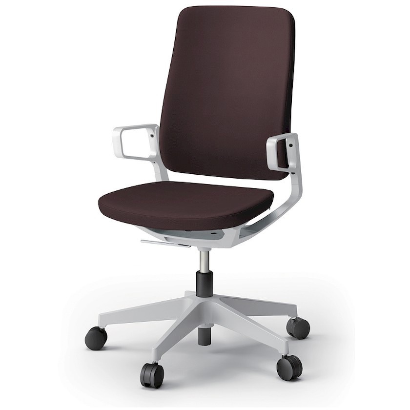 KG-515PVM-NNH2 レヴィチェア ハイバック アルミ塗装肘 アルミ塗装脚 ウレタンキャスター PV張地<配送時組立サービス付> 1台 イトーキ 【通販モノタロウ】