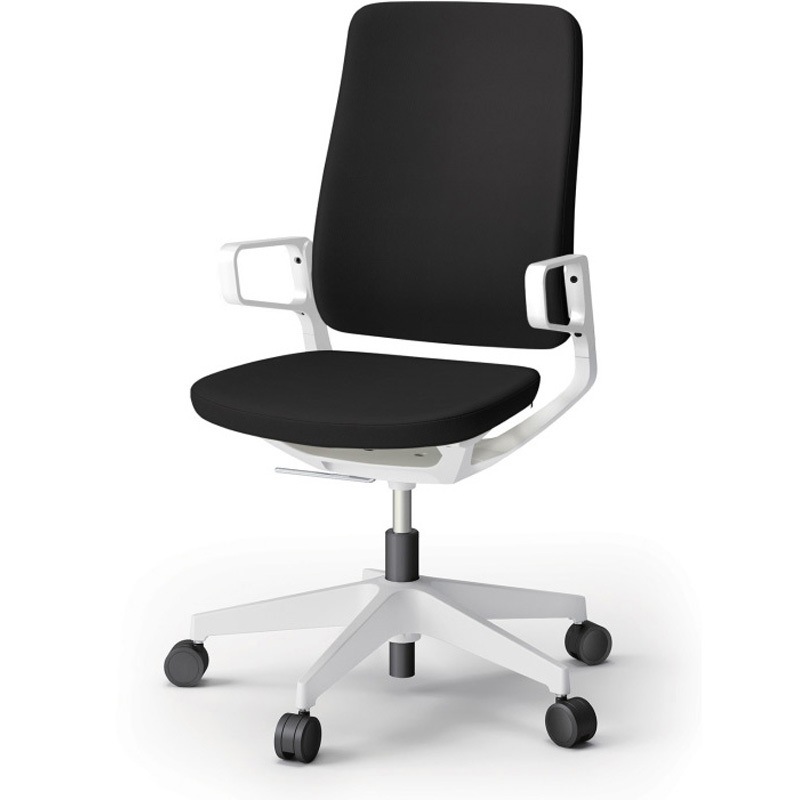 KG-515PVM-WWT1 レヴィチェア ハイバック アルミ塗装肘 アルミ塗装脚 ウレタンキャスター PV張地<配送時組立サービス付> 1台 イトーキ 【通販モノタロウ】