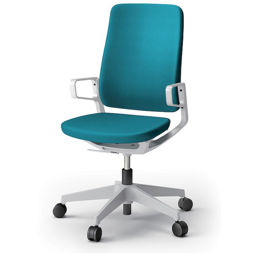 KG-515PV-NNA3 レヴィチェア ハイバック アルミ塗装肘 アルミ塗装脚 ナイロンキャスター PV張地<配送時組立サービス付> 1台 イトーキ 【通販モノタロウ】