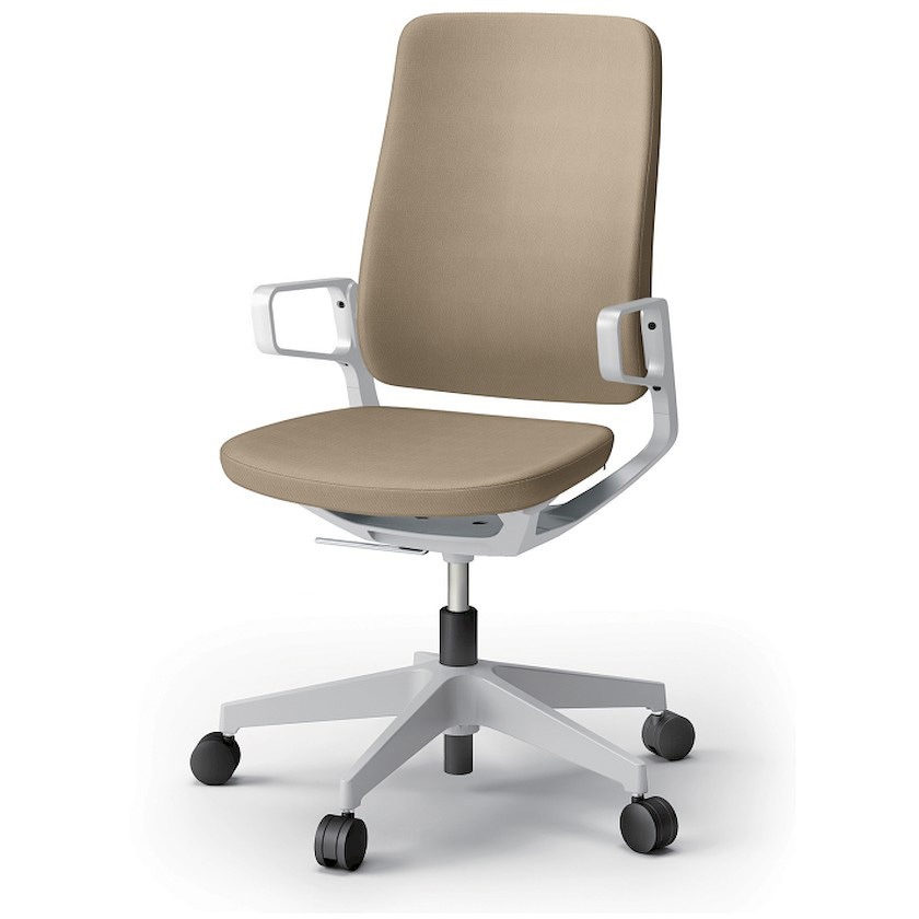 KG-515PV-NNY3 レヴィチェア ハイバック アルミ塗装肘 アルミ塗装脚 ナイロンキャスター PV張地<配送時組立サービス付> 1台 イトーキ 【通販モノタロウ】