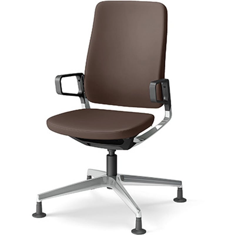 KG-536DH-Z9H2 レヴィチェア ハイバック 樹脂肘 アルミミラー固定脚 DH張地 <配送時組立サービス付> イトーキ オートリターン 高さ1000mm幅574mm奥行587mm  KG-536DH-Z9H2 71,390円