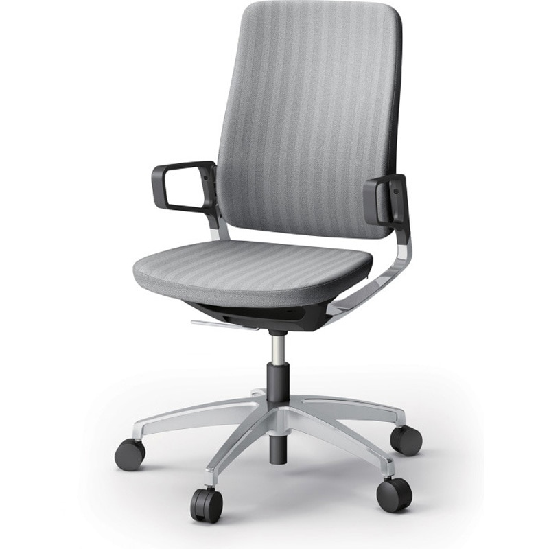 KG-516SB-Z9T5 レヴィチェア ハイバック 樹脂肘 アルミミラー脚 ナイロンキャスター SB張地<配送時組立サービス付> 1台 イトーキ 【通販モノタロウ】