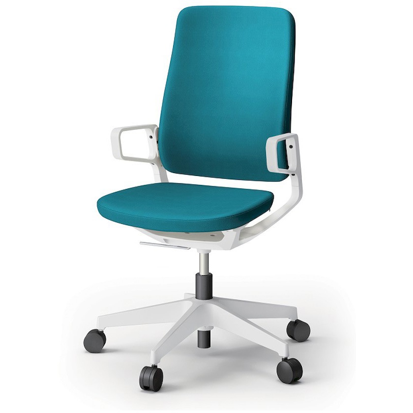 KG-516PV-W9A3 レヴィチェア ハイバック 樹脂肘 樹脂脚 ナイロンキャスター PV張地<配送時組立サービス付> 1台 イトーキ 【通販モノタロウ】