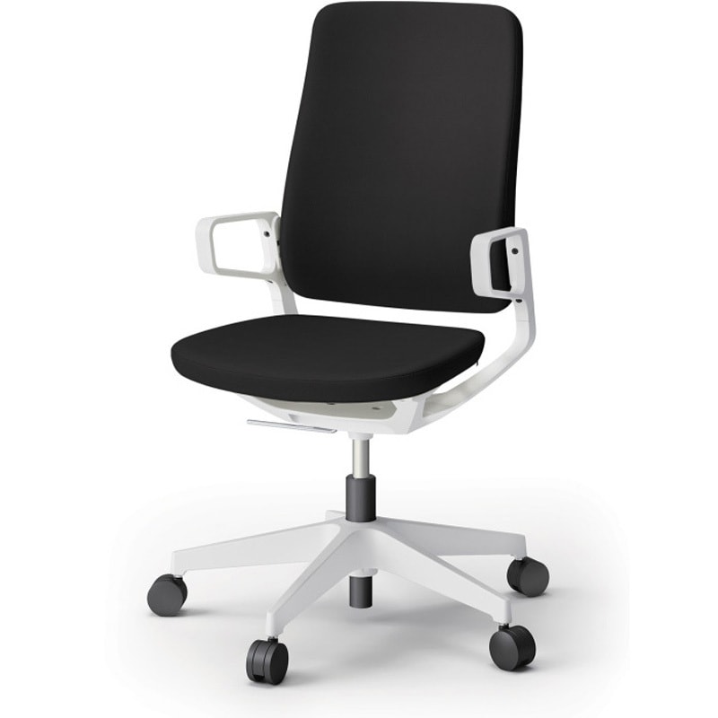 KG-516PV-W9T1 レヴィチェア ハイバック 樹脂肘 樹脂脚 ナイロンキャスター PV張地<配送時組立サービス付> 1台 イトーキ 【通販モノタロウ】