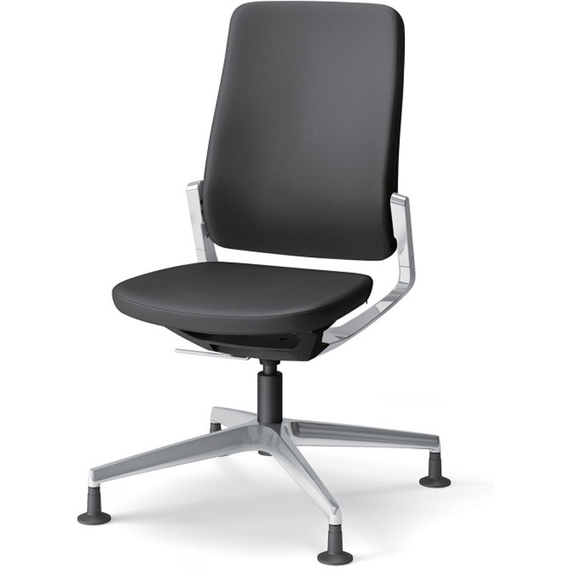 KG-530DH-Z9T1 レヴィチェア ハイバック 肘なし アルミミラー固定脚 DH張地 <配送時組立サービス付> イトーキ オートリターン 高さ1000mm幅574mm奥行587mm  KG-530DH-Z9T1