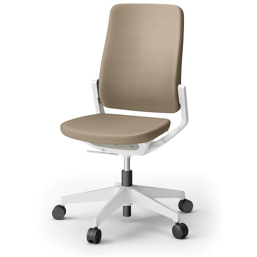 KG-510PVM-W9Y3 レヴィチェア ハイバック 肘なし 樹脂脚 ウレタンキャスター PV張地<配送時組立サービス付> 1台 イトーキ 【通販モノタロウ】