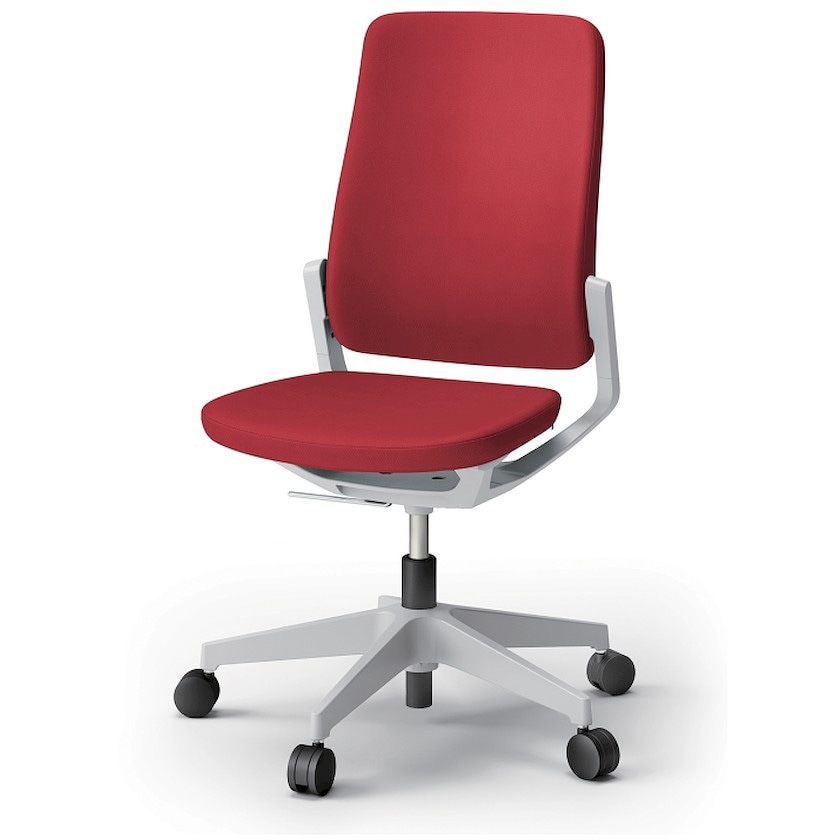 KG-510PV-GNM4 レヴィチェア ハイバック 肘なし 樹脂脚 ナイロンキャスター PV張地<配送時組立サービス付> 1台 イトーキ 【通販モノタロウ】