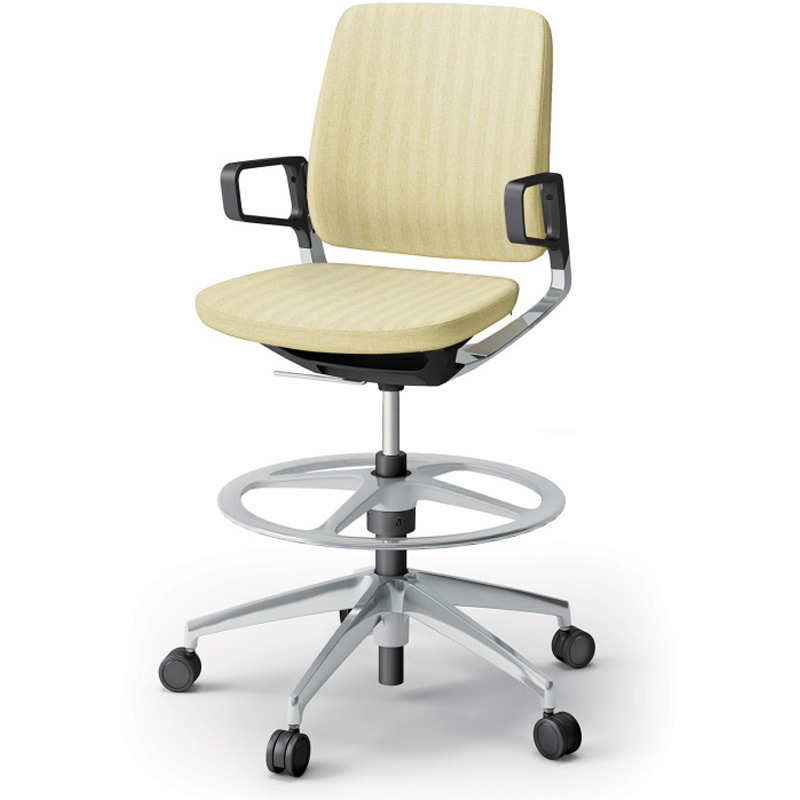 KG-526SBP-Z9U9 レヴィチェア ハイポジションタイプ 樹脂肘 アルミミラー脚 SB張地<配送時組立サービス付> 1台 イトーキ 【通販モノタロウ】 71,390円