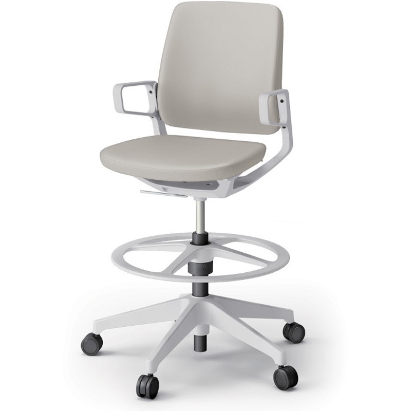 KG-526DHP-GNC6 レヴィチェア ハイポジションタイプ 樹脂肘 樹脂脚 DH張地<配送時組立サービス付> イトーキ ガス上下調節 高さ1030mm幅680mm奥行615mm  KG-526DHP-GNC6