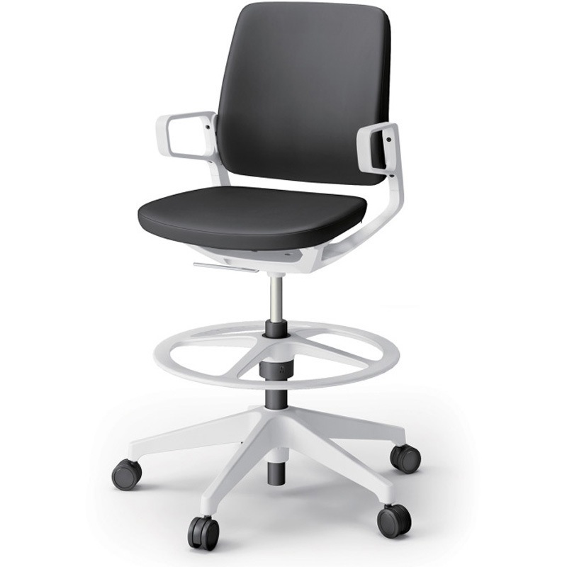 KG-526DHP-W9T1 レヴィチェア ハイポジションタイプ 樹脂肘 樹脂脚 DH張地<配送時組立サービス付> イトーキ ガス上下調節 高さ1030mm幅680mm奥行615mm  KG-526DHP-W9T1