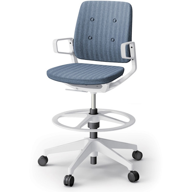 KG-566SBP-W9B3 レヴィチェア ハイポジションタイプ 樹脂肘 樹脂脚 SBボタン張地<配送時組立サービス付> イトーキ ガス上下調節 高さ1030mm幅680mm奥行615mm  KG-566SBP-W9B3 65,890円