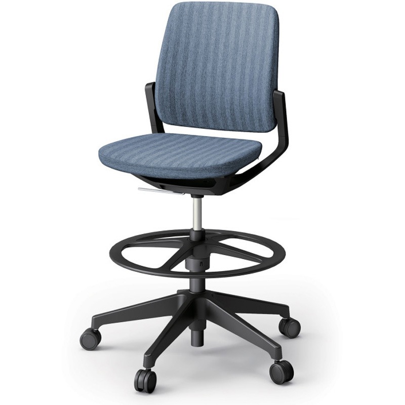 KG-520SBP-T1B3 レヴィチェア ハイポジションタイプ 肘なし 樹脂脚 SB張地<配送時組立サービス付> イトーキ ガス上下調節 高さ1030mm幅650mm奥行615mm  KG-520SBP-T1B3