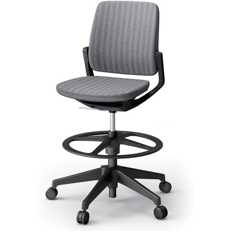 KG-520SBP-T1T3 レヴィチェア ハイポジションタイプ 肘なし 樹脂脚 SB張地<配送時組立サービス付> イトーキ ガス上下調節 高さ1030mm幅650mm奥行615mm  KG-520SBP-T1T3