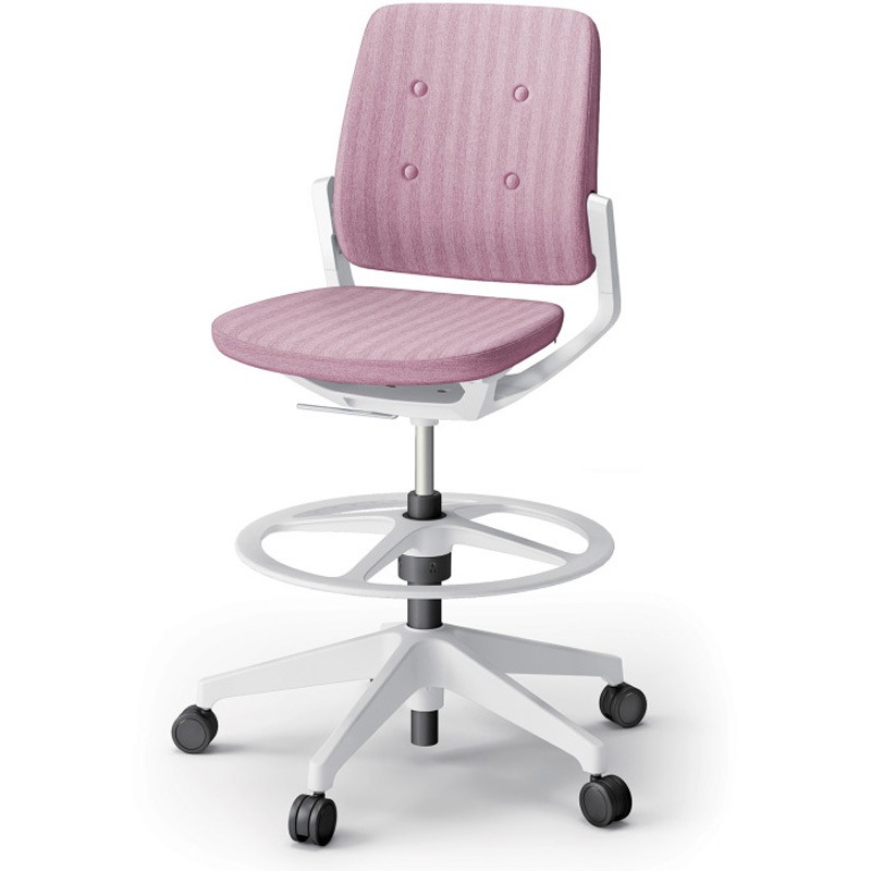 KG-560SBP-W9P3 レヴィチェア ハイポジションタイプ 肘なし 樹脂脚 SBボタン張地<配送時組立サービス付> イトーキ ガス上下調節 高さ1030mm幅650mm奥行615mm  KG-560SBP-W9P3