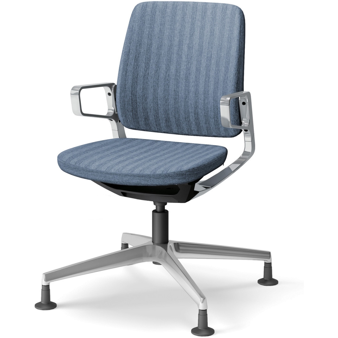 KG-545SB-Z9B3 レヴィチェア ローバック アルミミラー肘 アルミミラー固定脚 SB張地 <配送時組立サービス付> 1台 イトーキ 【通販モノタロウ】