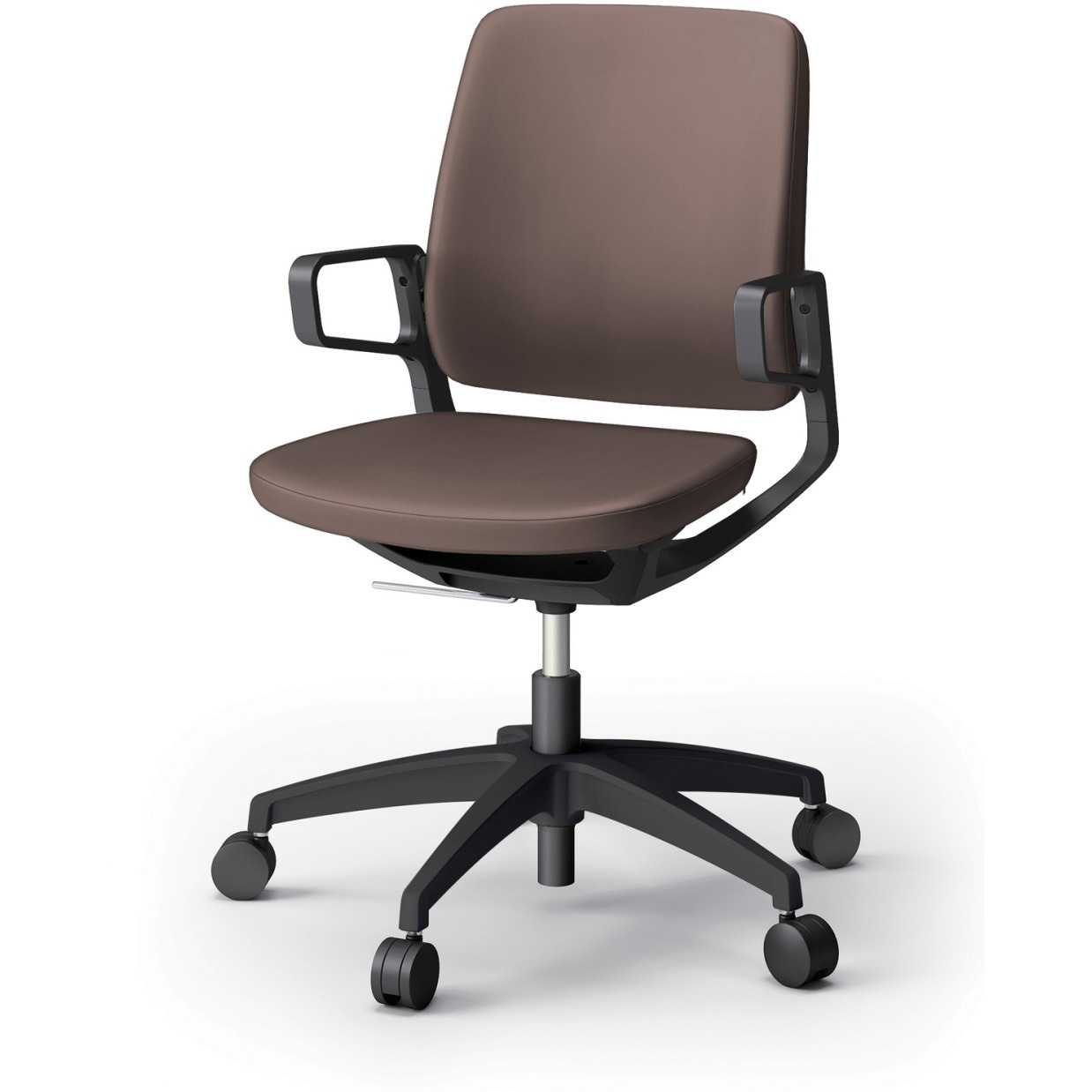 KG-525DHM-TTH2 レヴィチェア ローバック アルミ塗装肘 アルミ塗装脚 ウレタンキャスター DH張地<配送時組立サービス付> 1台 イトーキ 【通販モノタロウ】