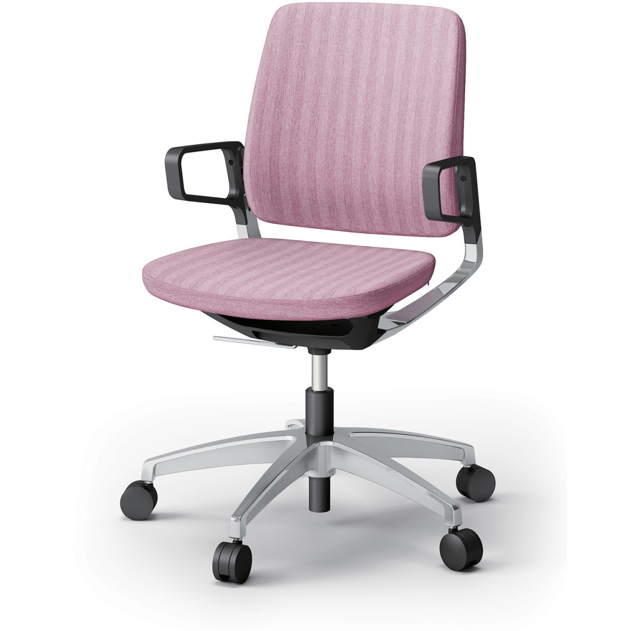 KG-526SB-Z9P3 レヴィチェア ローバック 樹脂肘 アルミミラー脚 ナイロンキャスター SB張地<配送時組立サービス付> 1台 イトーキ 【通販モノタロウ】 58,188円