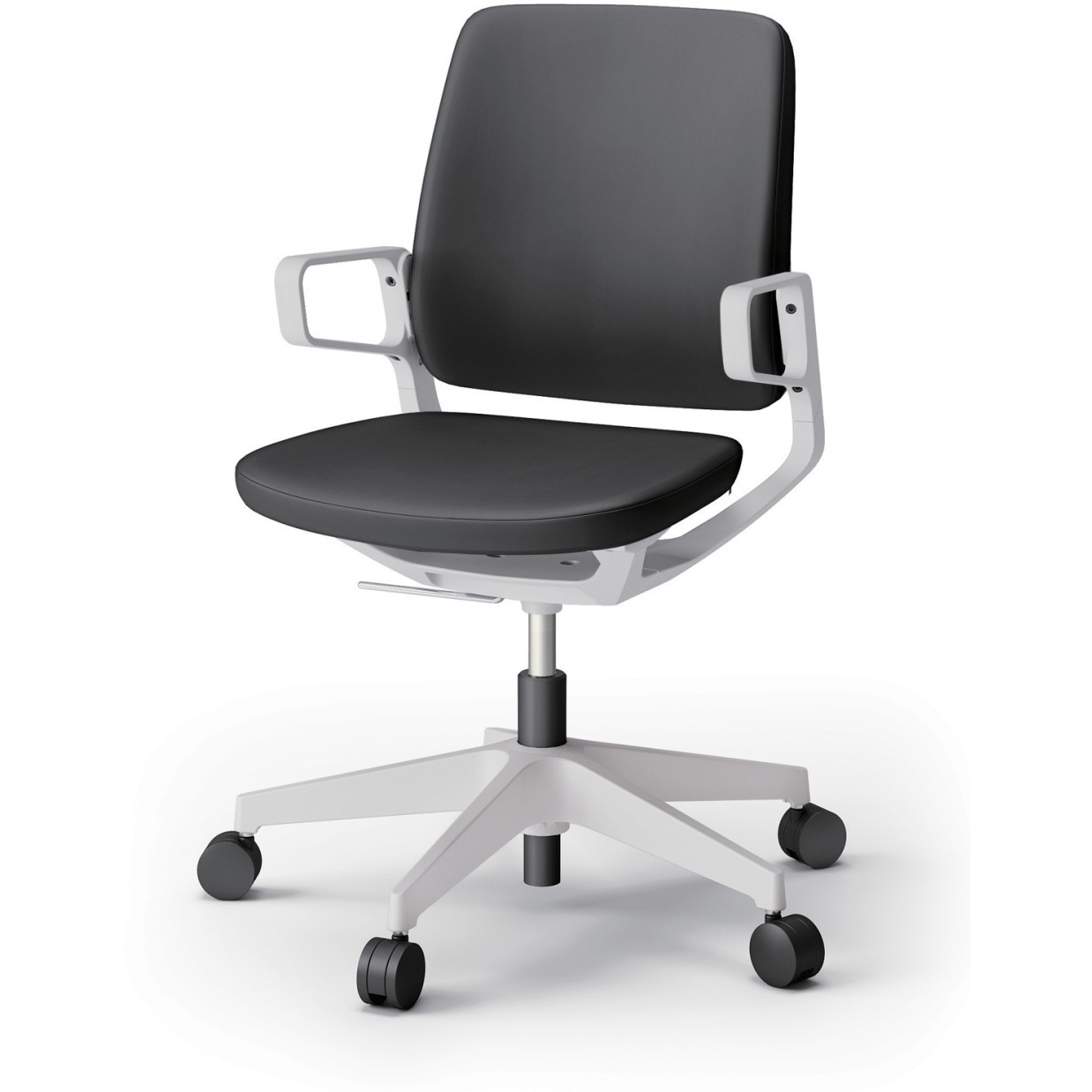 KG-526DHM-GNT1 レヴィチェア ローバック 樹脂肘 樹脂脚 ウレタンキャスター DH張地<配送時組立サービス付> 1台 イトーキ 【通販モノタロウ】