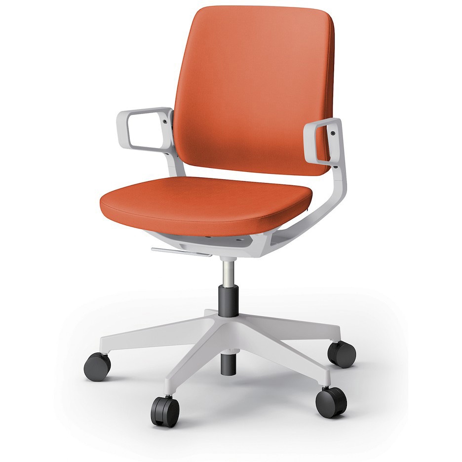 KG-526PV-GND3 レヴィチェア ローバック 樹脂肘 樹脂脚 ナイロンキャスター PV張地<配送時組立サービス付> 1台 イトーキ 【通販モノタロウ】