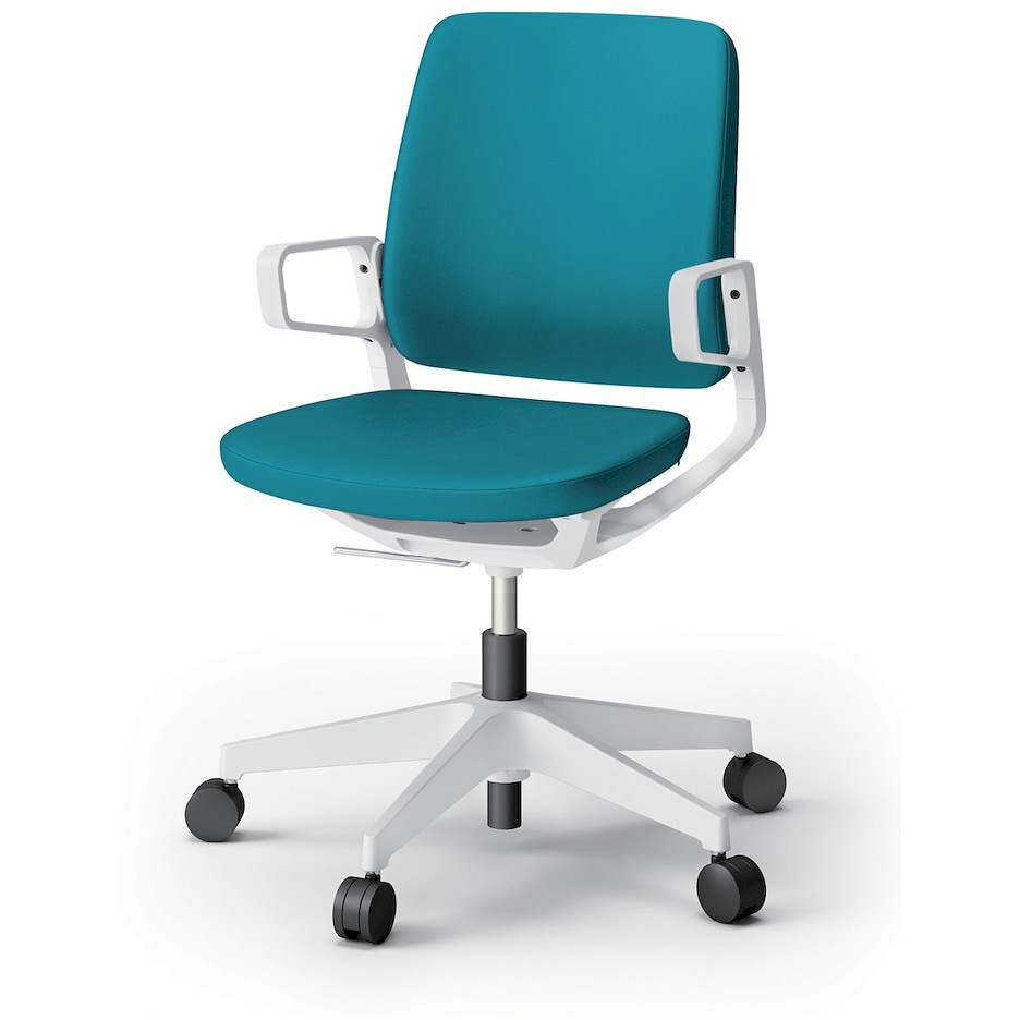 KG-526PV-W9A3 レヴィチェア ローバック 樹脂肘 樹脂脚 ナイロンキャスター PV張地<配送時組立サービス付> 1台 イトーキ 【通販モノタロウ】