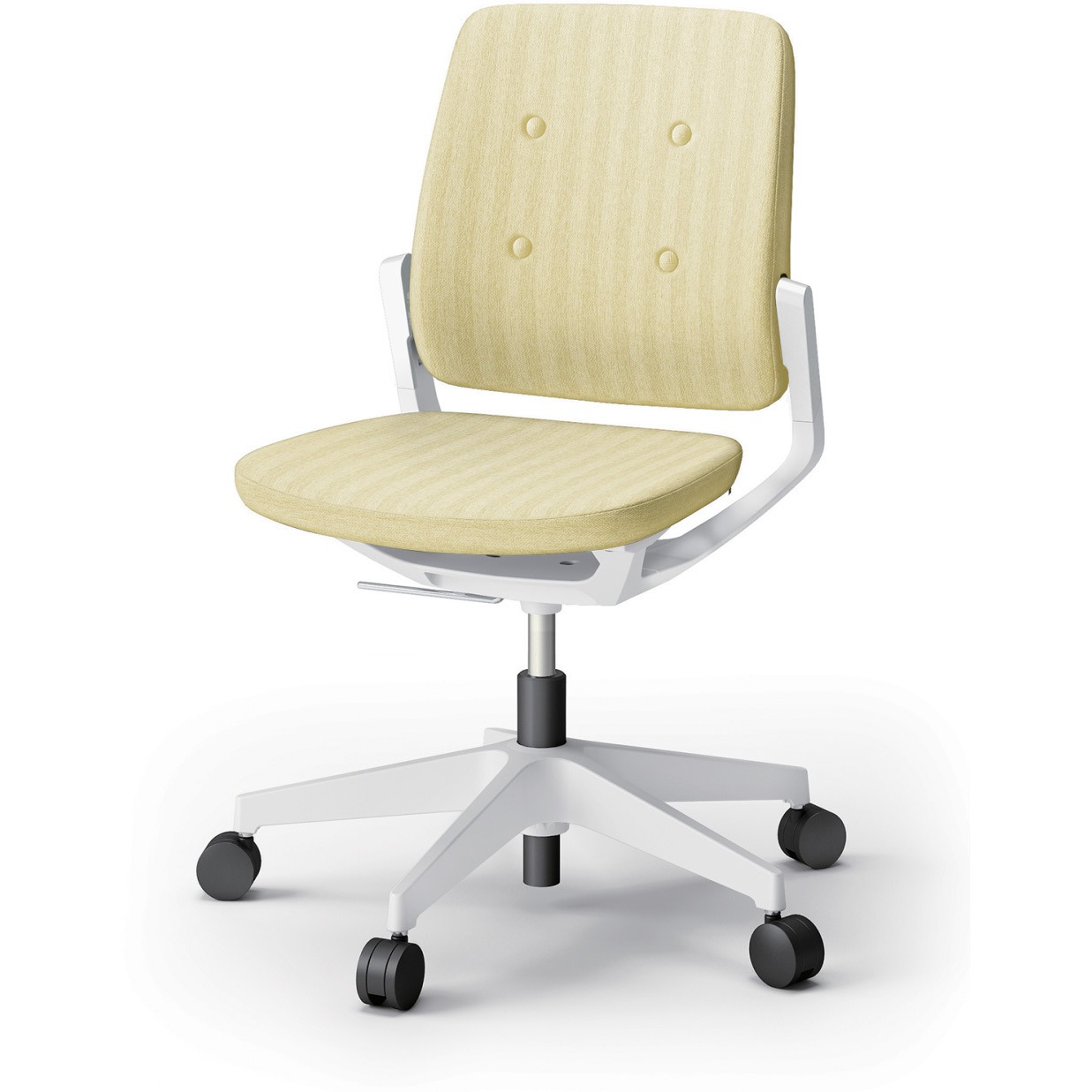 KG-560SBM-W9U9 レヴィチェア ローバック 肘なし 樹脂脚 ウレタンキャスター SBボタン張地<配送時組立サービス付> 1台 イトーキ 【通販モノタロウ】