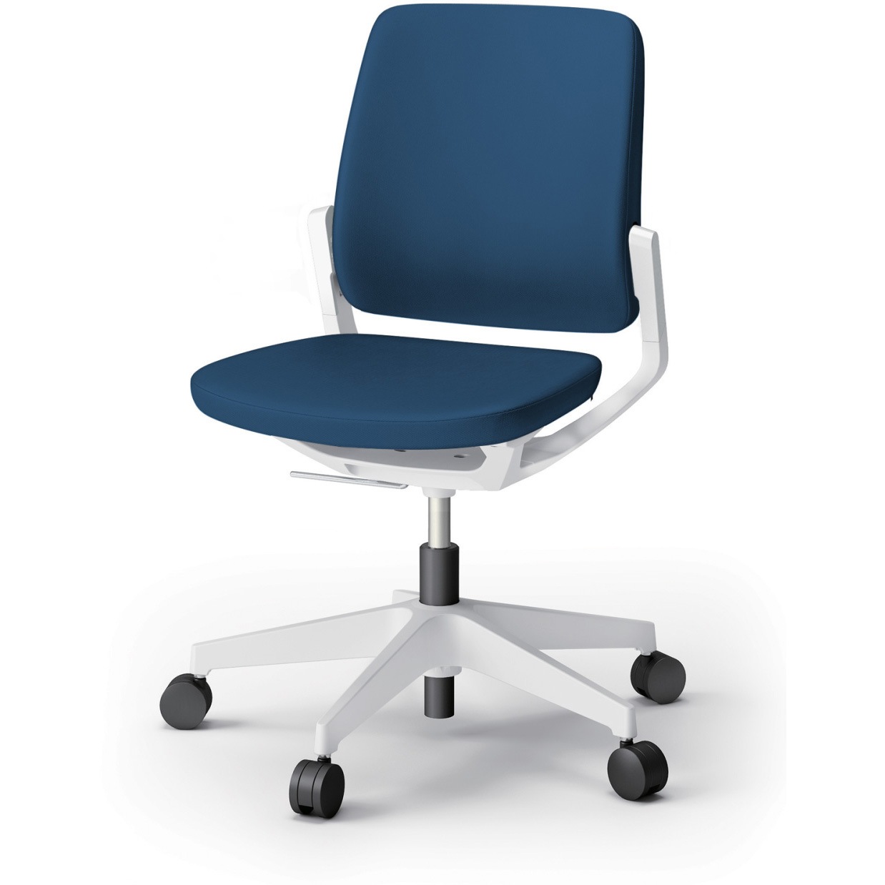 KG-520PV-W9B2 レヴィチェア ローバック 肘なし 樹脂脚 ナイロンキャスター PV張地<配送時組立サービス付> 1台 イトーキ 【通販モノタロウ】