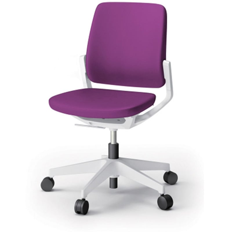 KG-520PV-W9X7 レヴィチェア ローバック 肘なし 樹脂脚 ナイロン