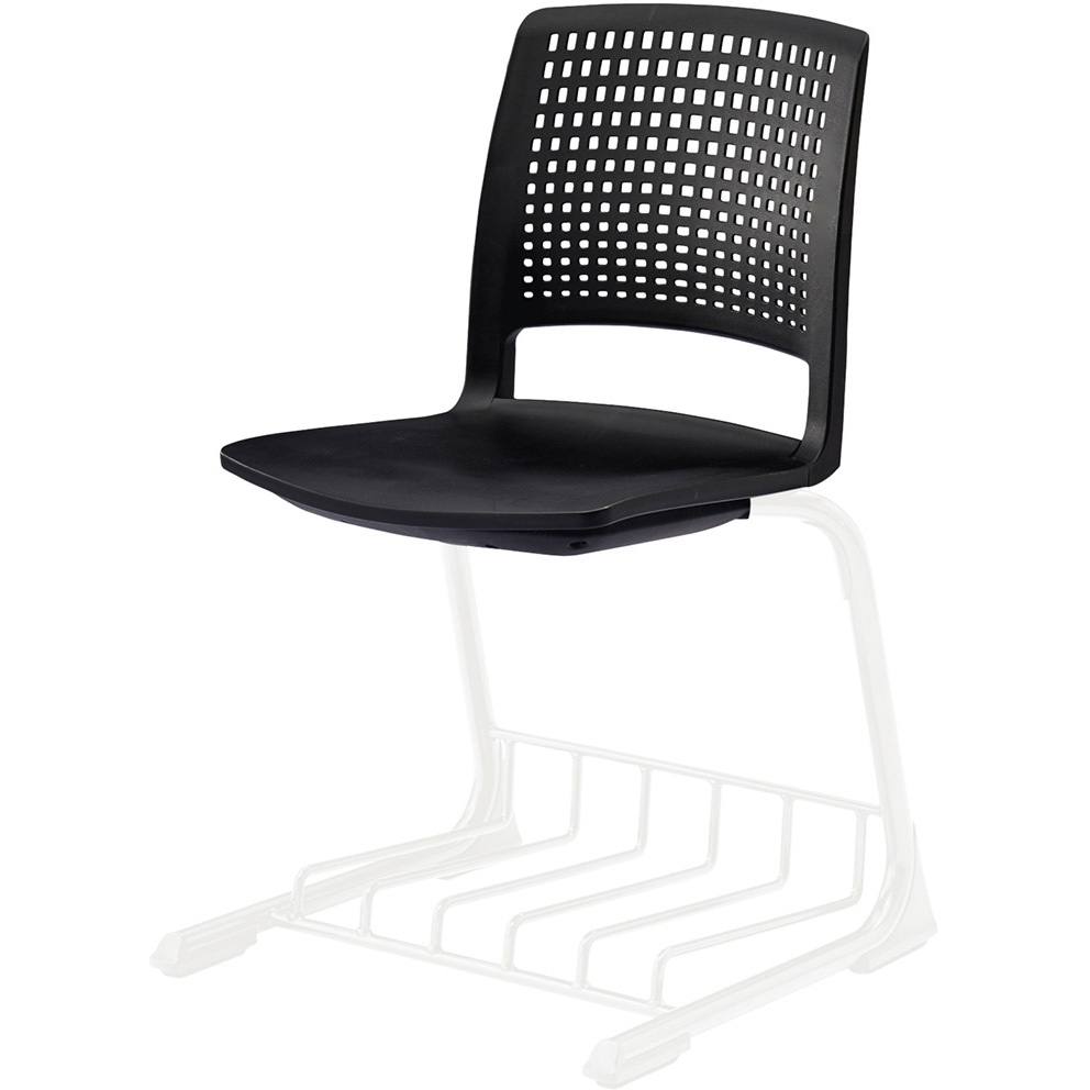 KLD501R-T1W8 レスパスチェア ヌードタイプ 棚付<配送時組立サービス付> イトーキ 高さ785mm幅480mm奥行490mm  KLD501R-T1W8