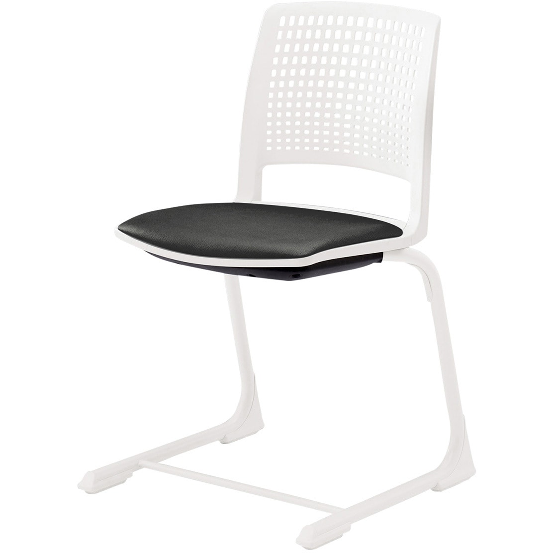 KLD511DL-W9W8T1 レスパスチェア 座パッドタイプ<配送時組立サービス付> イトーキ ホワイト 材質ナイロン双輪キャスター付脚 質量4.9kg  KLD511DL-W9W8T1