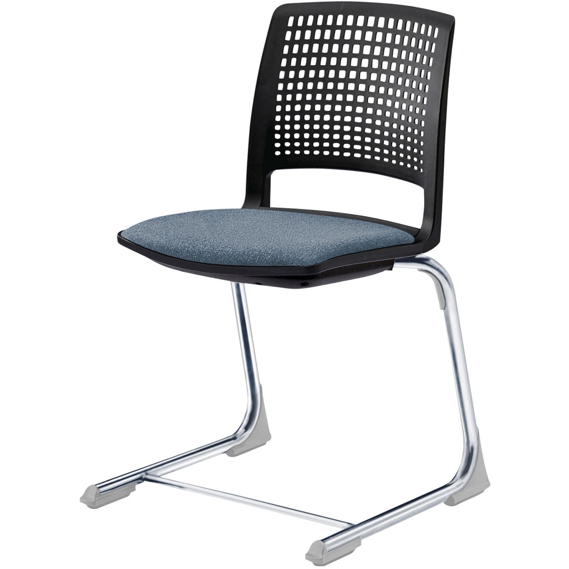 KLD511D-Z5T1B3 レスパスチェア 座パッドタイプ<配送時組立サービス付> イトーキ シルバー 材質ナイロン双輪キャスター付脚 質量4.9kg 高さ785mm幅480mm奥行490mm  KLD511D-Z5T1B3 19,485円