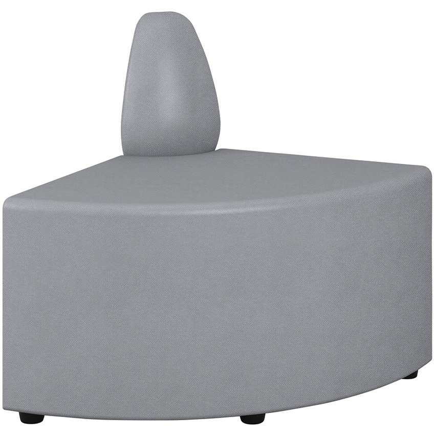 LPW-200C-C4 レセプションPW 1連背付Rスツール<配送時組立サービス付> イトーキ ミディアムグレー色 高さ670mm幅600mm奥行600mm  LPW-200C-C4