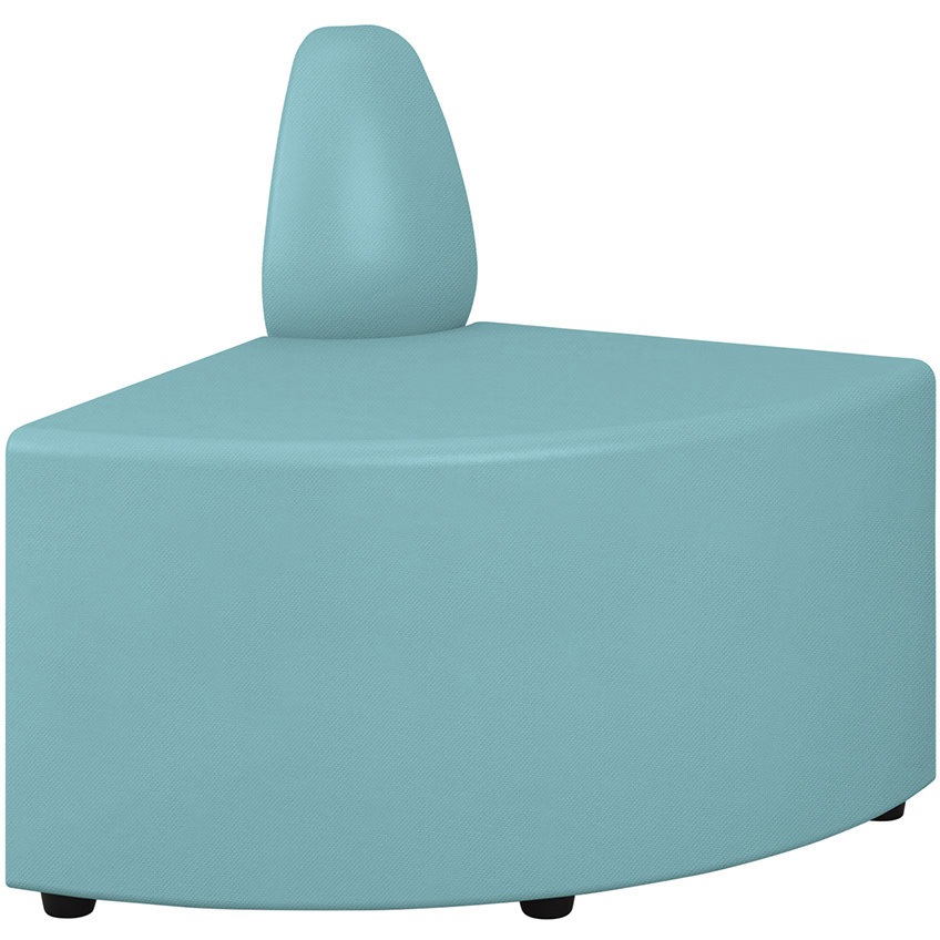 LPW-200CE-S4 レセプションPW 1連背付Rスツール<配送時組立サービス付> イトーキ ターコイズブルー色 高さ670mm幅600mm奥行600mm  LPW-200CE-S4