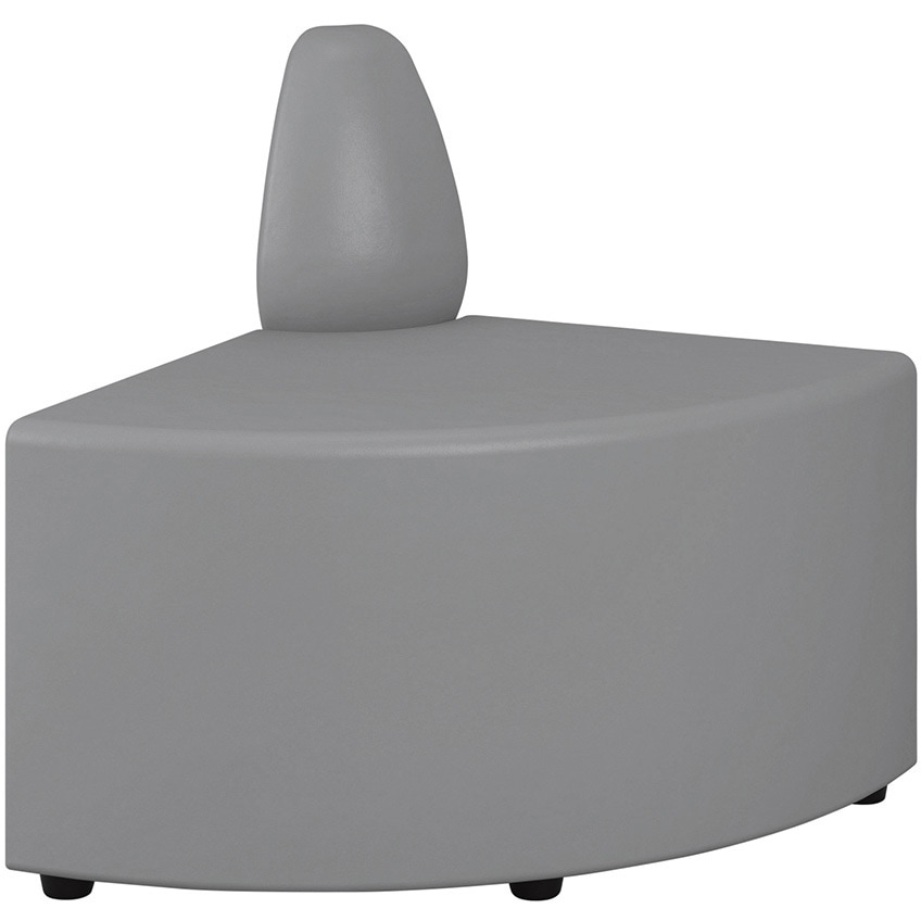 LPW-200DL-C4 レセプションPW 1連背付Rスツール<配送時組立サービス付> イトーキ ミディアムグレー色 高さ670mm幅600mm奥行600mm  LPW-200DL-C4