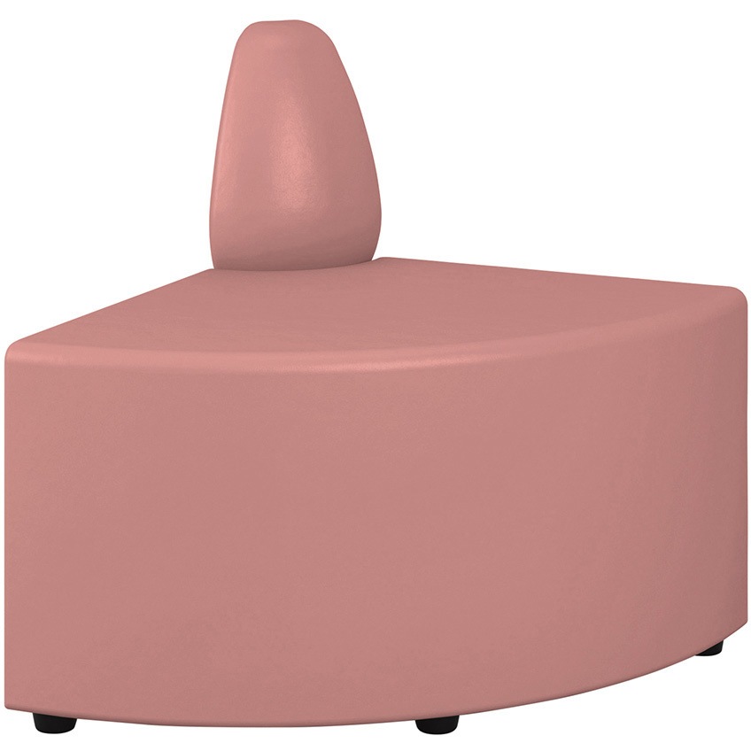 LPW-200DL-M6 レセプションPW 1連背付Rスツール<配送時組立サービス付> イトーキ コーラルピンク色 高さ670mm幅600mm奥行600mm  LPW-200DL-M6