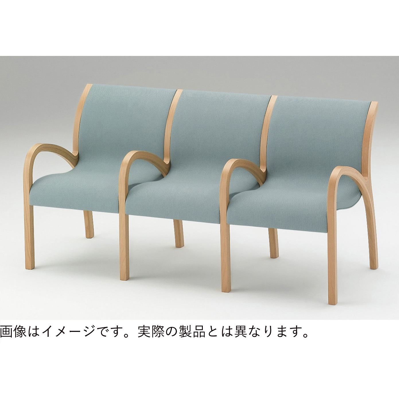 LAK-5240C-M6 ロビーチェアAK 4連全肘付<配送時組立サービス付> イトーキ コーラルピンク色 高さ821mm幅2175mm奥行618mm  LAK-5240C-M6