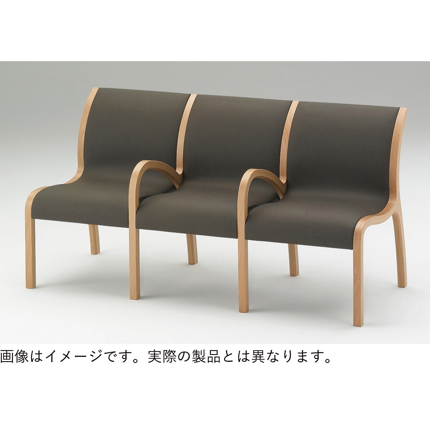 LAK-5140C-S4 ロビーチェアAK 4連中間肘付<配送時組立サービス付> イトーキ ターコイズブルー色 高さ821mm幅2175mm奥行618mm  LAK-5140C-S4