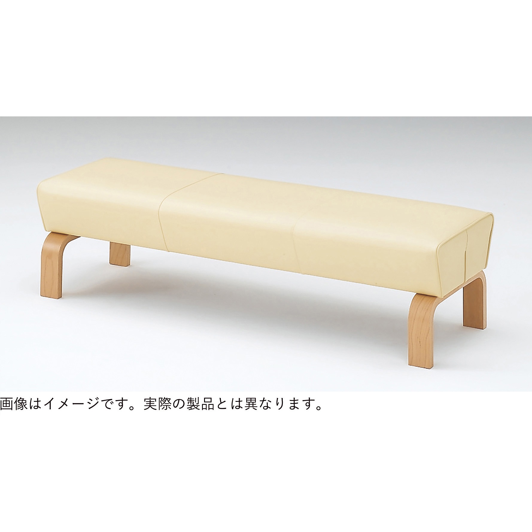 LSA-62SSD-09 ロビーチェアSA 一般用2連背なしベンチ スリムタイプ<配送時組立サービス付> イトーキ 高さ440mm幅1100mm奥行500mm  LSA-62SSD-09