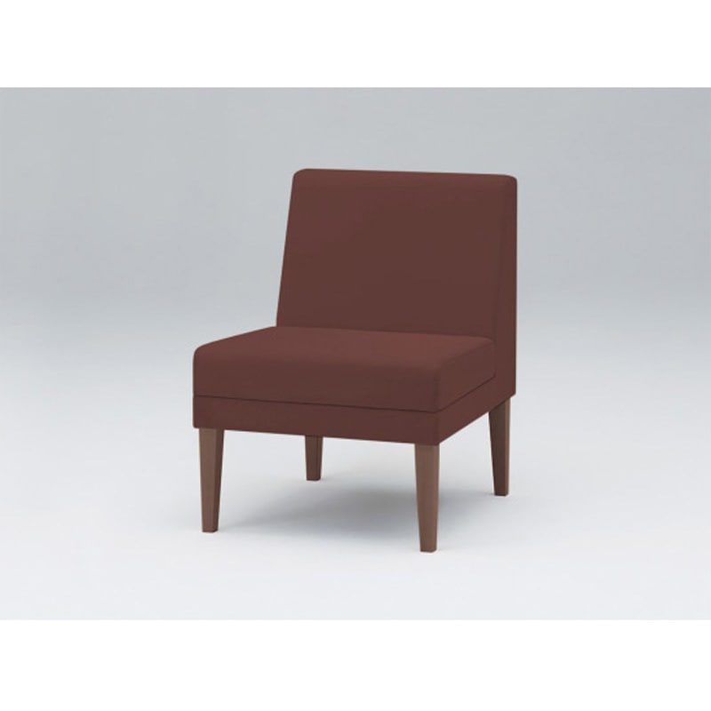 LUK-01C-17H3 ロビーチェアUK 1連 肘なし 張地C<配送時組立サービス付> イトーキ 高さ760mm幅560mm奥行650mm  LUK-01C-17H3