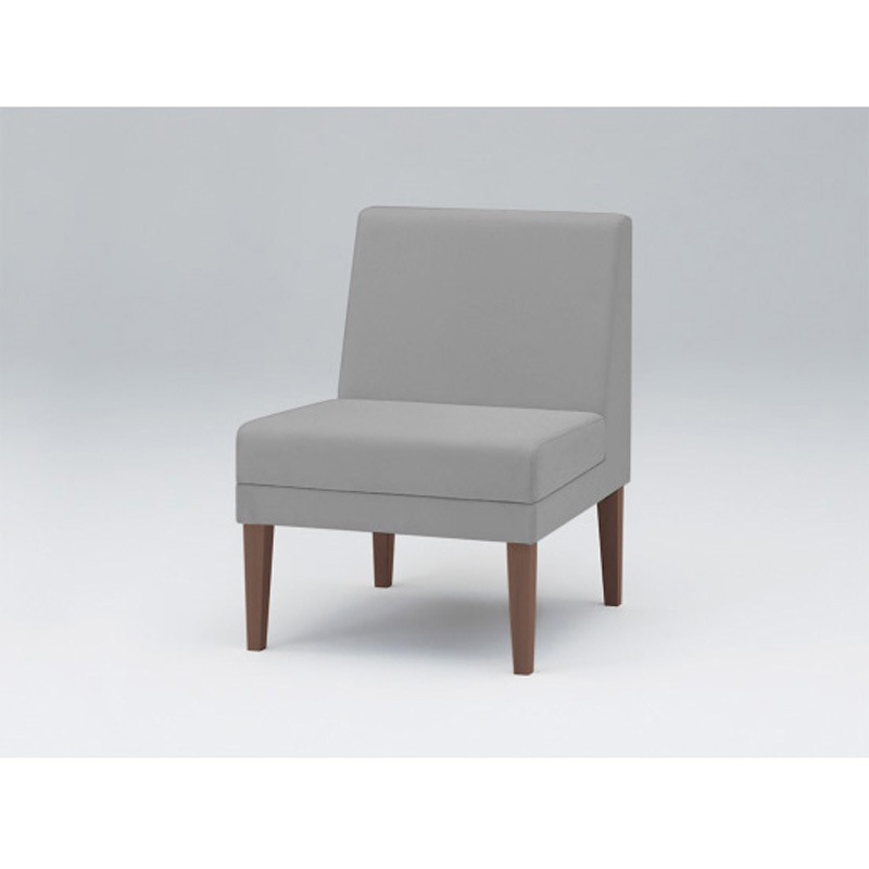 LUK-01C-17W5 ロビーチェアUK 1連 肘なし 張地C<配送時組立サービス付> イトーキ 高さ760mm幅560mm奥行650mm  LUK-01C-17W5