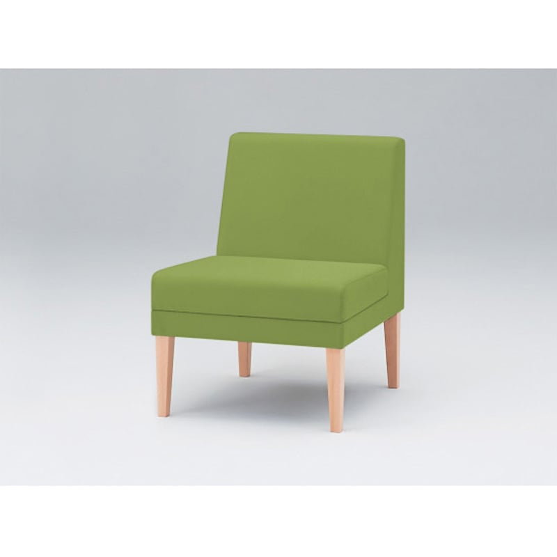 LUK-01C-97L7 ロビーチェアUK 1連 肘なし 張地C<配送時組立サービス付> イトーキ 高さ760mm幅560mm奥行650mm  LUK-01C-97L7