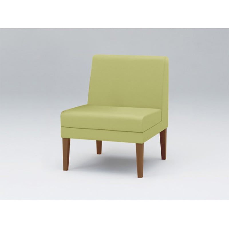 LUK-01DL-17L8 ロビーチェアUK 1連 肘なし 張地DL<配送時組立サービス付> イトーキ 高さ760mm幅560mm奥行650mm  LUK-01DL-17L8 59,988円