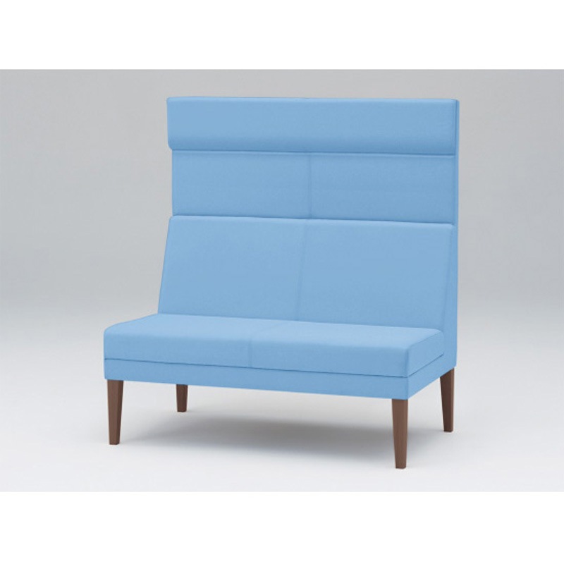 LUK-52C-17B7 ロビーチェアUK 2連 バックパネル付 張地C<配送時組立サービス付> イトーキ 高さ1200mm幅1110mm奥行650mm  LUK-52C-17B7