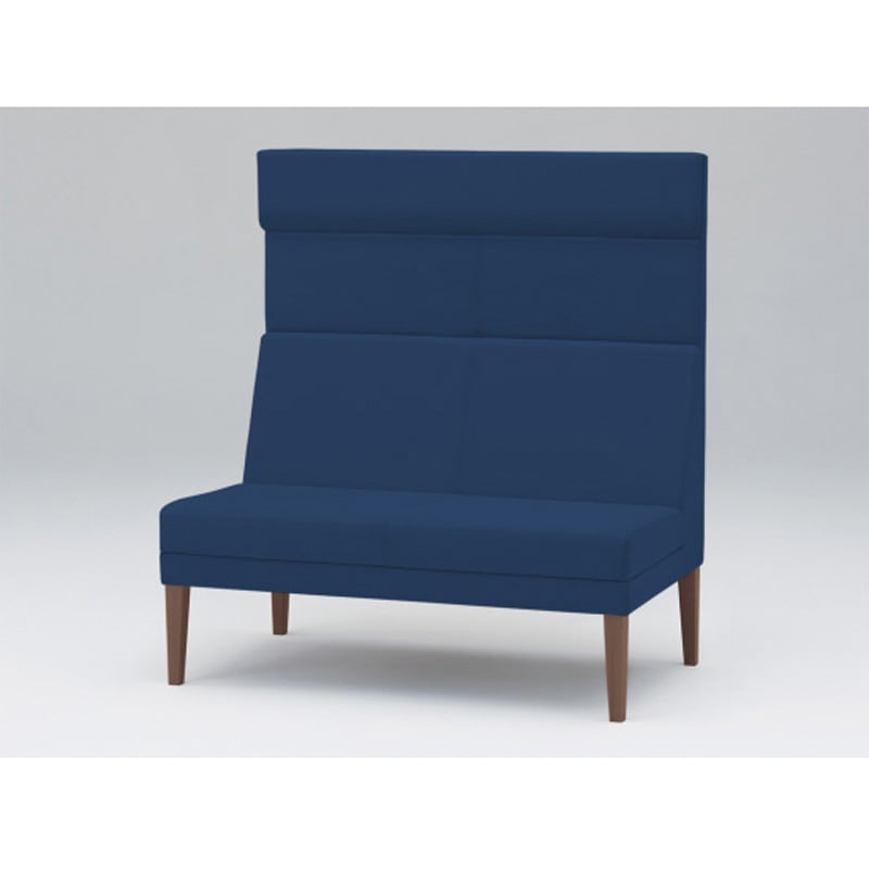 LUK-52C-17N2 ロビーチェアUK 2連 バックパネル付 張地C<配送時組立サービス付> イトーキ 高さ1200mm幅1110mm奥行650mm  LUK-52C-17N2 199,800円