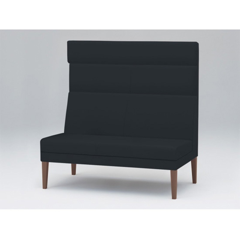 LUK-52DL-17T1 ロビーチェアUK 2連 バックパネル付 張地DL<配送時組立サービス付> イトーキ 高さ1200mm幅1110mm奥行650mm  LUK-52DL-17T1 104,390円