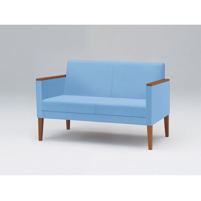 LUK-32C-17B7 ロビーチェアUK 2連 両肘付 張地C<配送時組立サービス付> イトーキ 高さ760mm幅1230mm奥行650mm  LUK-32C-17B7