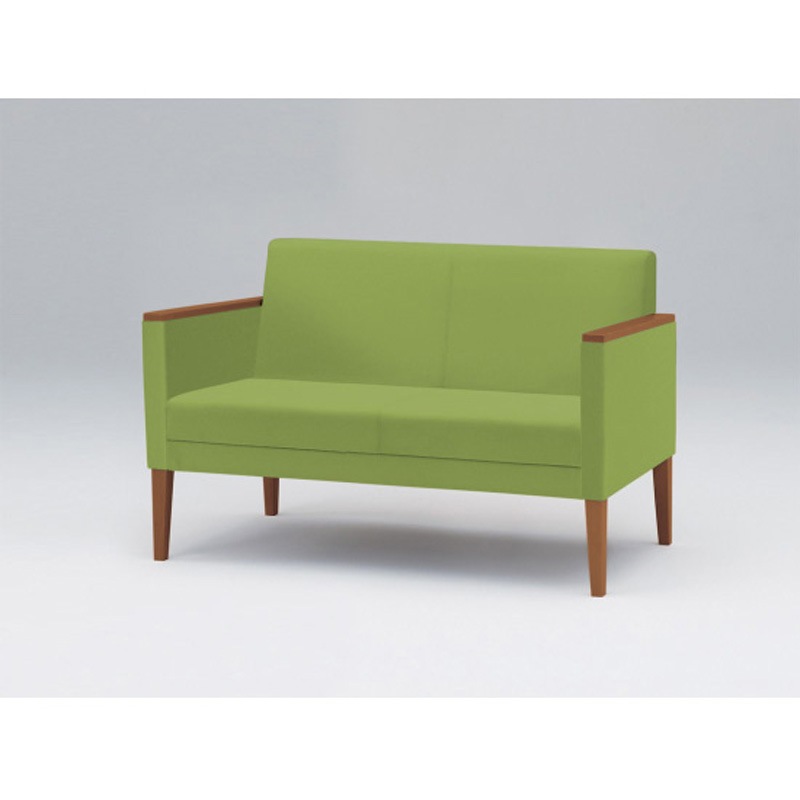 LUK-32C-17L7 ロビーチェアUK 2連 両肘付 張地C<配送時組立サービス付> イトーキ 高さ760mm幅1230mm奥行650mm  LUK-32C-17L7