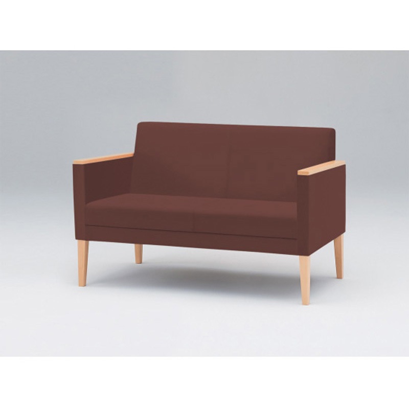 LUK-32C-97H3 ロビーチェアUK 2連 両肘付 張地C<配送時組立サービス付> イトーキ 高さ760mm幅1230mm奥行650mm  LUK-32C-97H3