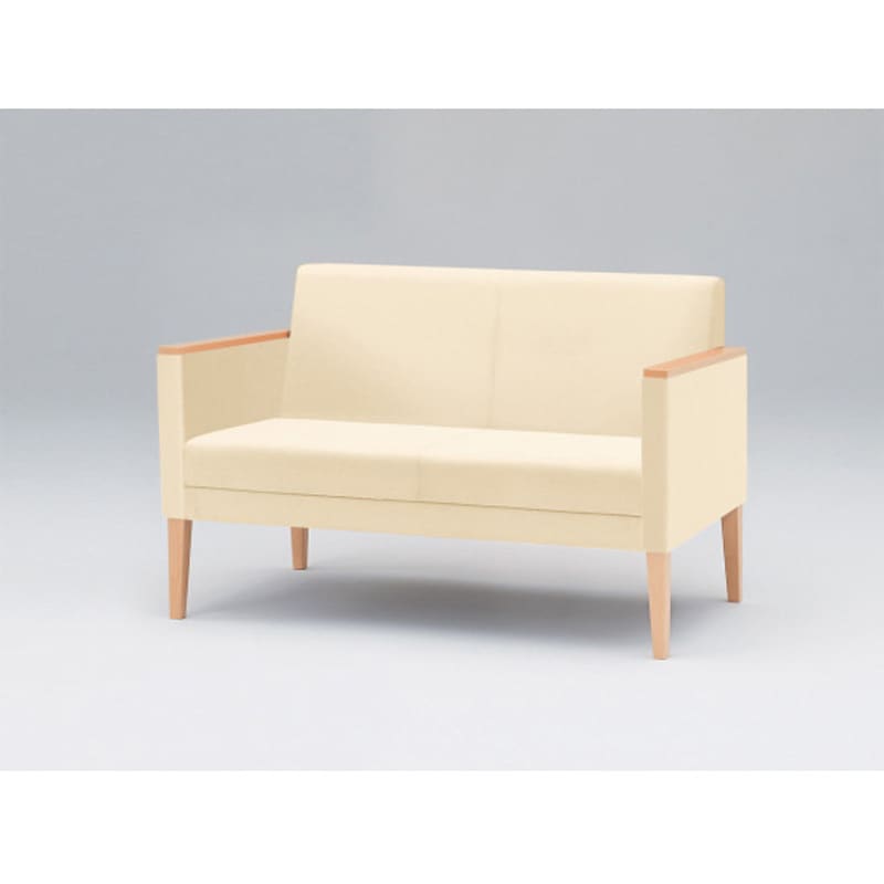 LUK-32C-97K9 ロビーチェアUK 2連 両肘付 張地C<配送時組立サービス付> イトーキ 高さ760mm幅1230mm奥行650mm  LUK-32C-97K9