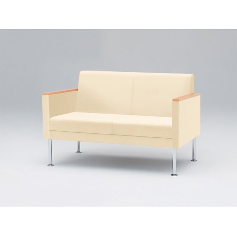 LUK-32C-SK9 ロビーチェアUK 2連 両肘付 張地C<配送時組立サービス付> イトーキ 高さ760mm幅1230mm奥行650mm  LUK-32C-SK9