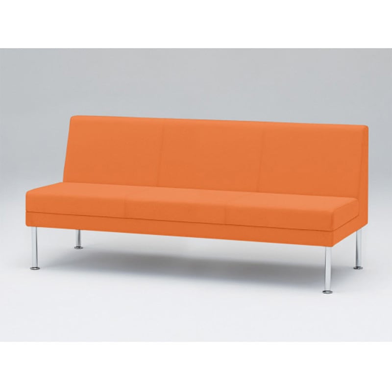 LUK-03C-SK8 ロビーチェアUK 3連 肘なし 張地C<配送時組立サービス付> イトーキ 高さ760mm幅1660mm奥行650mm  LUK-03C-SK8